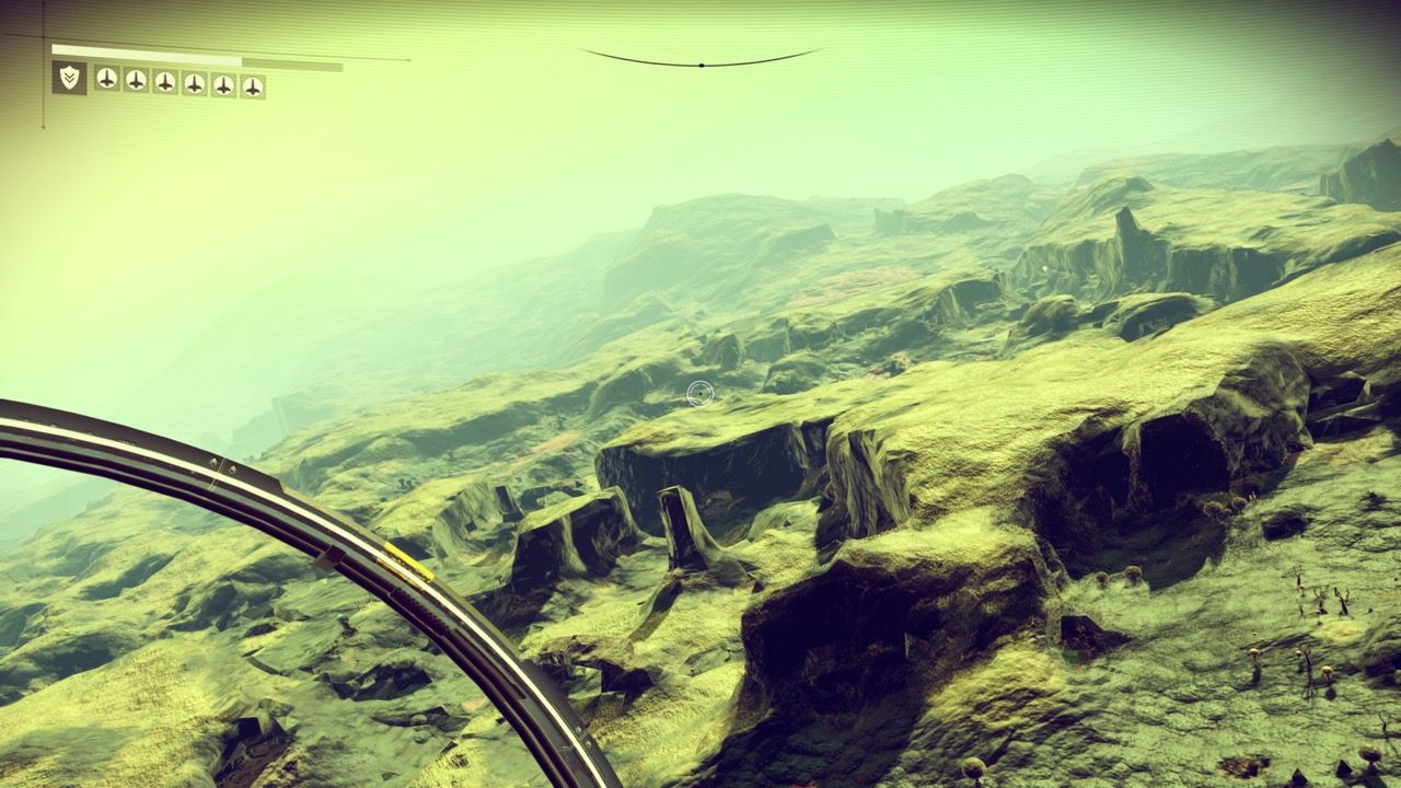 Craggy world in NMS