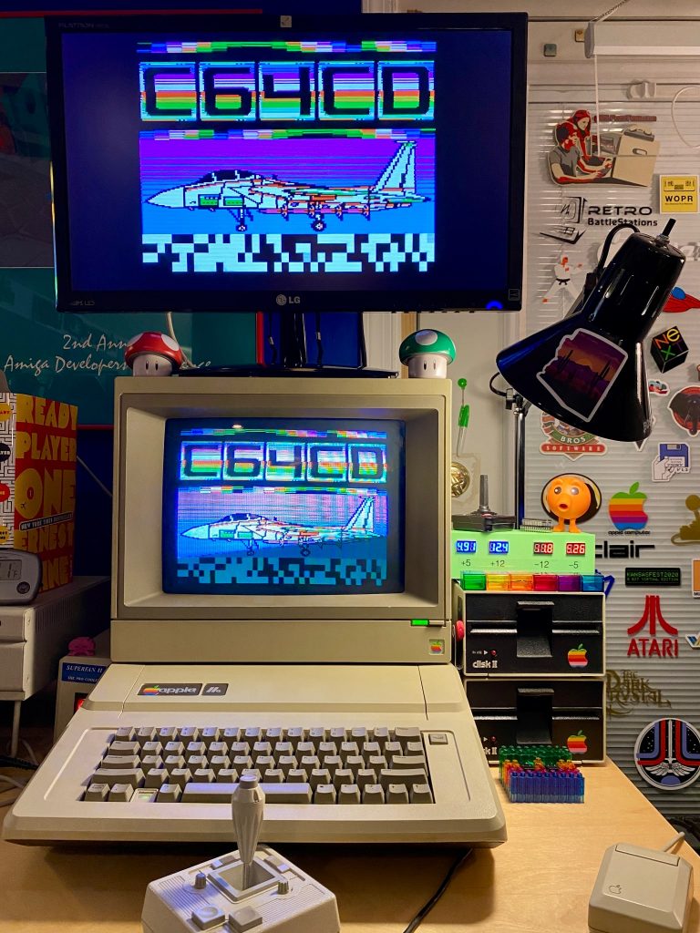 Apple IIe with Power Monitor