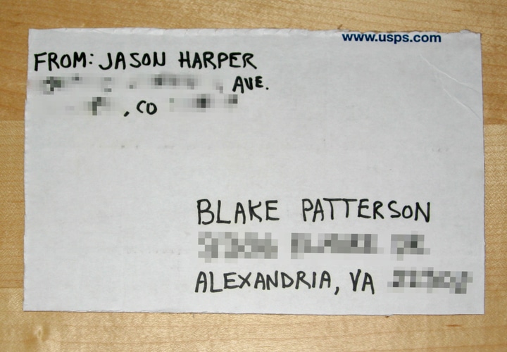 Packaging for Airball, won from Jason Harper via eBay